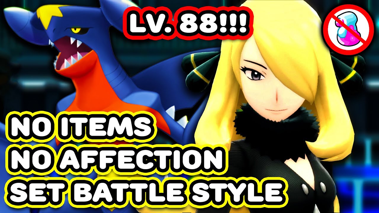 ALL CYNTHIA BATTLES Pokemon Brilliant Diamond Shining Pearl (NO ITEMS, NO AFFECTION, SET MODE)