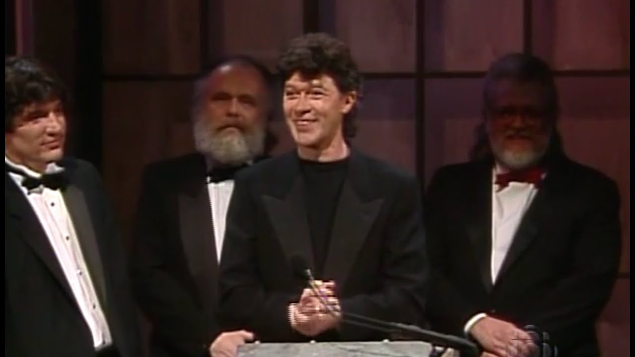 Ronnie Hawkins Inducts The Band into the Canadian Music Hall of Fame at The 1989 JUNO Awards