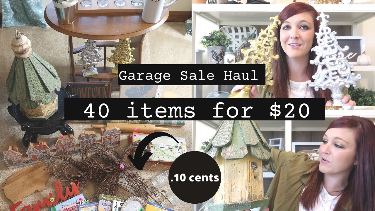 Huge Garage Sale Haul | 40+ items for $20 |