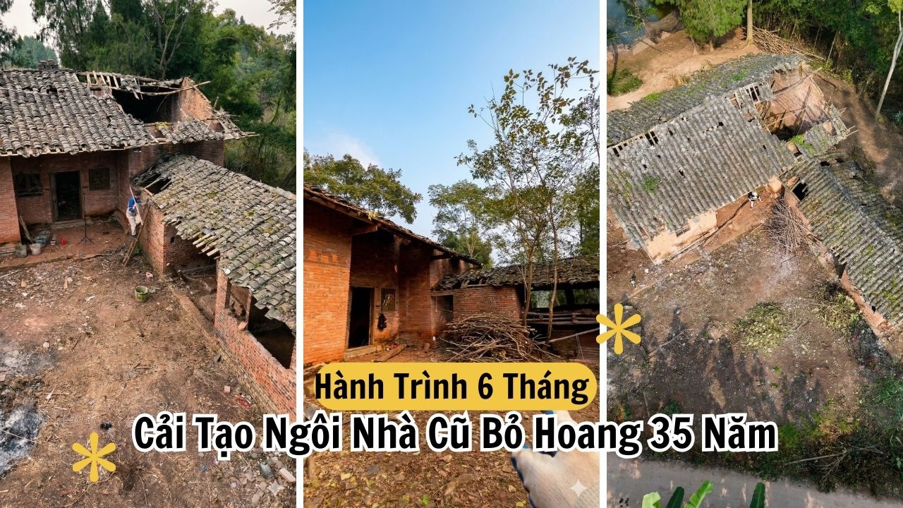 Full Version | H&agrave;nh Tr&igrave;nh 6 Th&aacute;ng Cải Tạo Ng&ocirc;i Nh&agrave; Cũ Bỏ Hoang 35 Năm | Đ&ocirc;ng Tần #caitaonha #dongtan