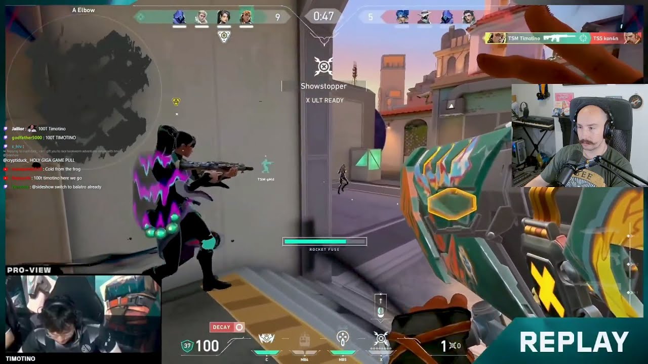 Реакция Sideshow на победу TSM Тимотино над Team Solid в матче VCT Ascension Americas