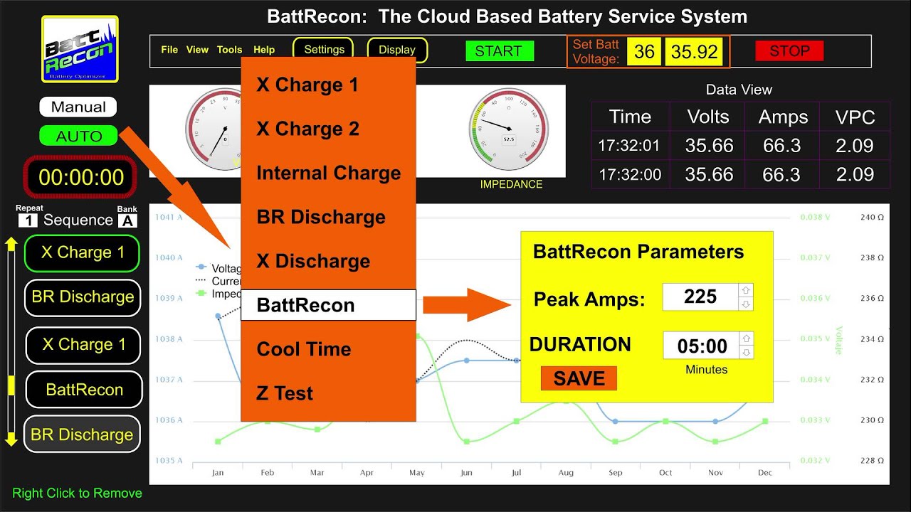 BattRecon Eco-Pulse Auto Sequence Mode