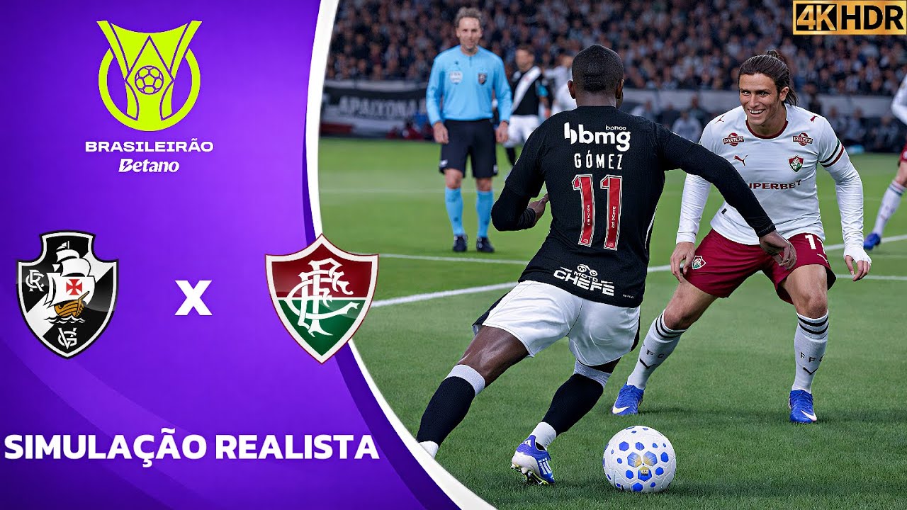 Vasco da Gama x Fluminense | Brasileirão 2026 | Simulação 4K Ultra HD (60FPS) Pes 2021 Gogosz Patch.