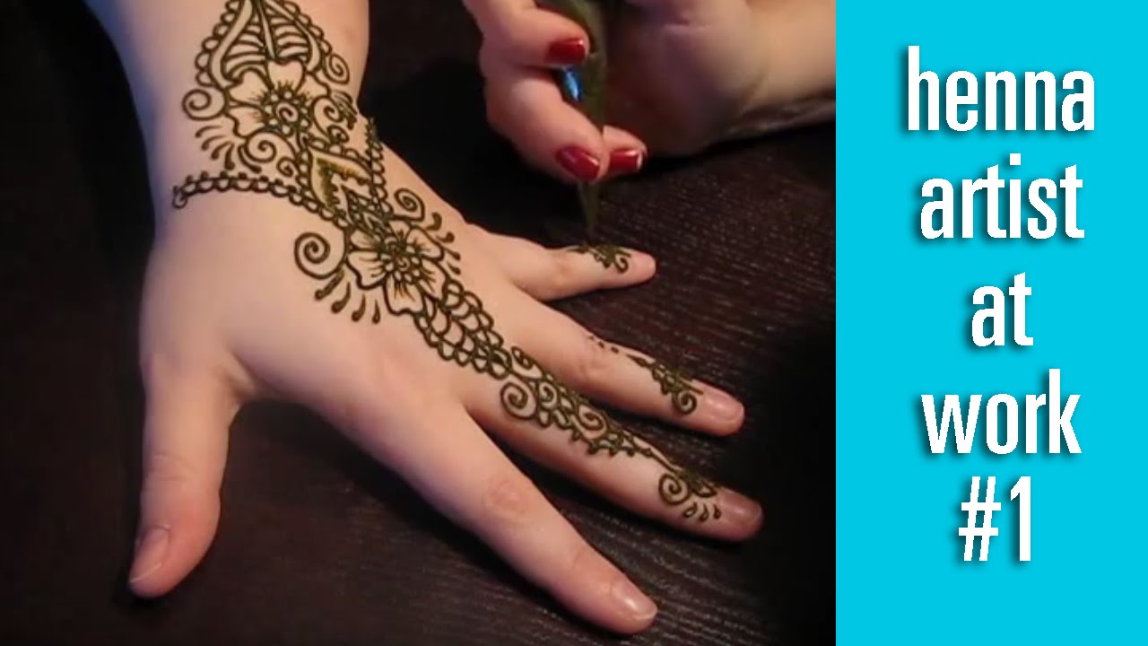 Simple Floral Henna Hand - Arabic fusion style mehndi