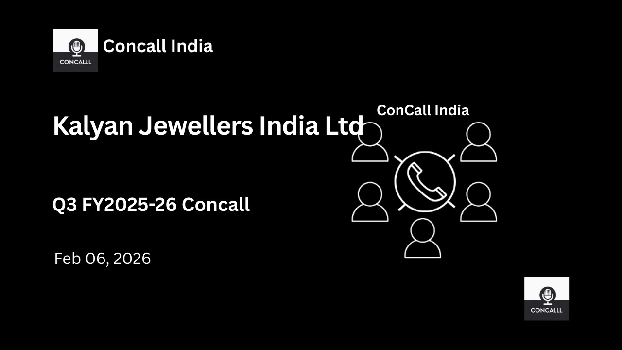 Kalyan Jewellers India Ltd Q3 FY2025-26 Concall