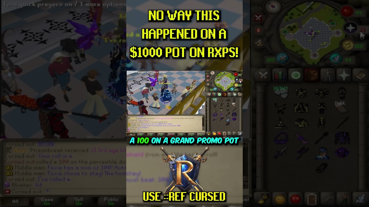 $1,000 IS ON THE LINE! #gaming #RXPS #RX #rsps #osrs #oldschoolrunescape