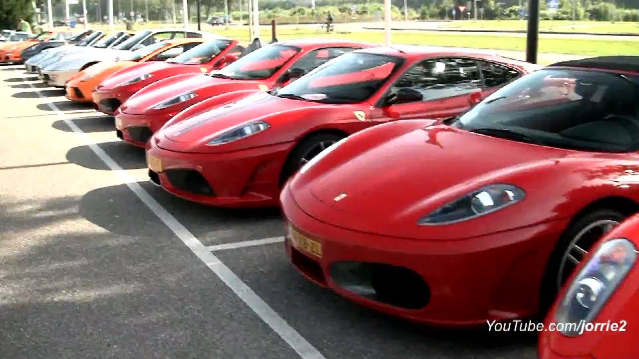 53 Exotic cars accelerating through tunnel!! Very loud sounds! - 1080p HD