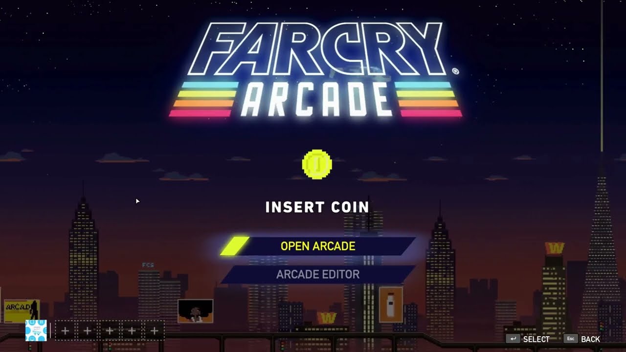 techno warriors tv plays Far Cry 5 arcade
