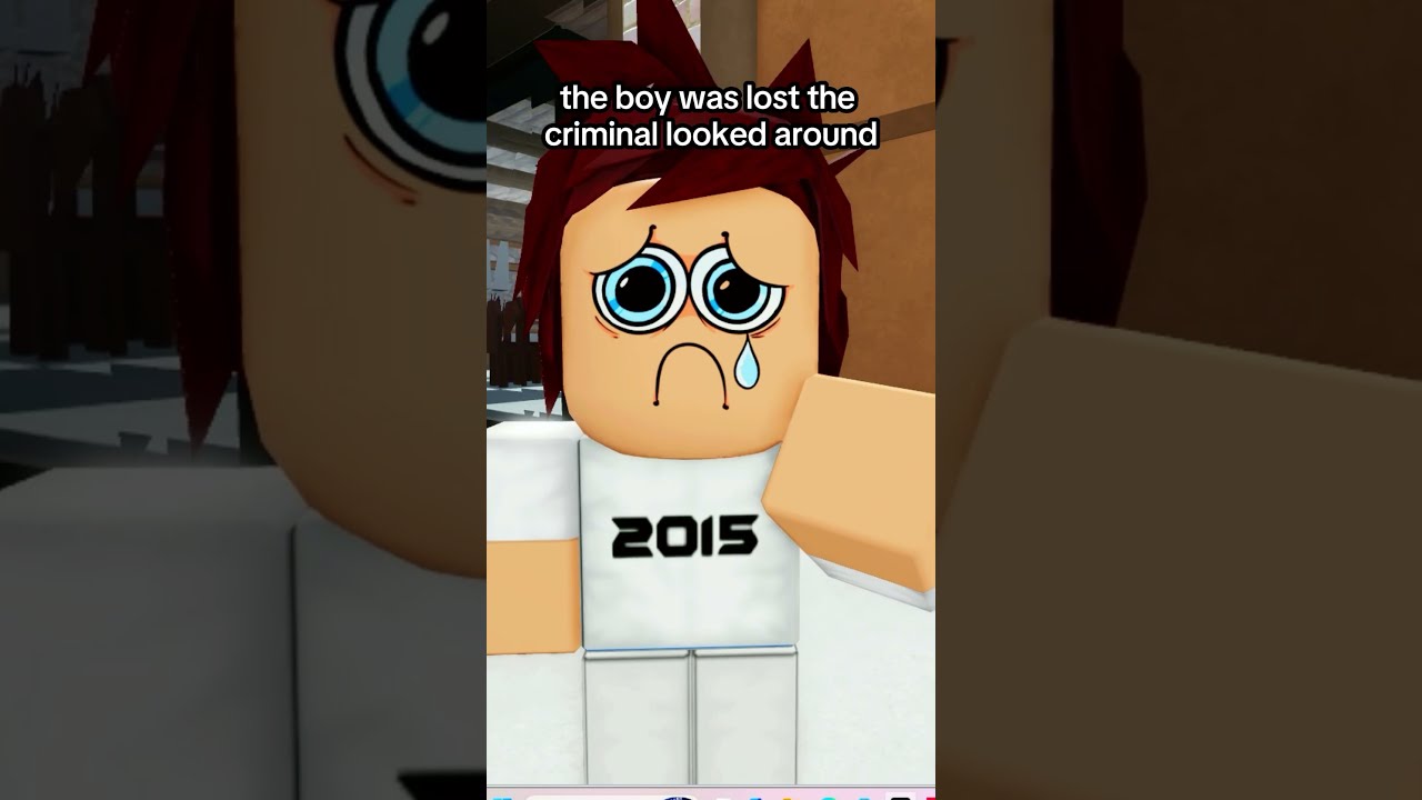 The Most Dangerous Criminal Saved a Lost Child 😳#roblox #relatable #viral