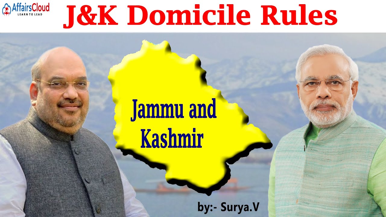 Centre defines J&K Domicile rules #UPSC