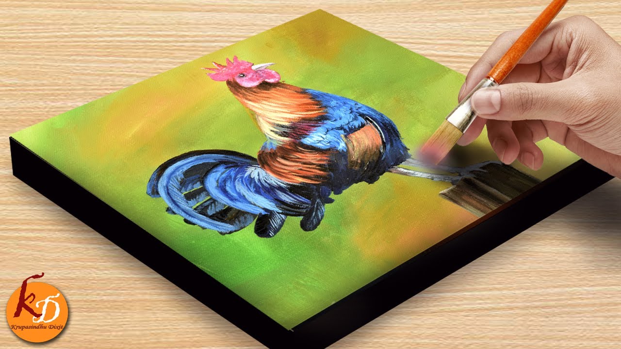 Acrylic Painting: A Rooster | Episode #120