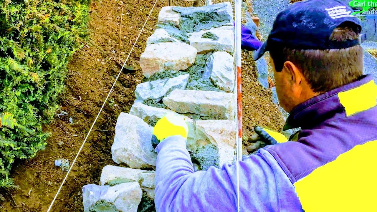 MURO DE CONTENCIÓN DE PIEDRA NATURAL | CONSEJOS DE DETALLE| CONSTRUCCIÓN DE MAMPOSTERÍA EN ROCA