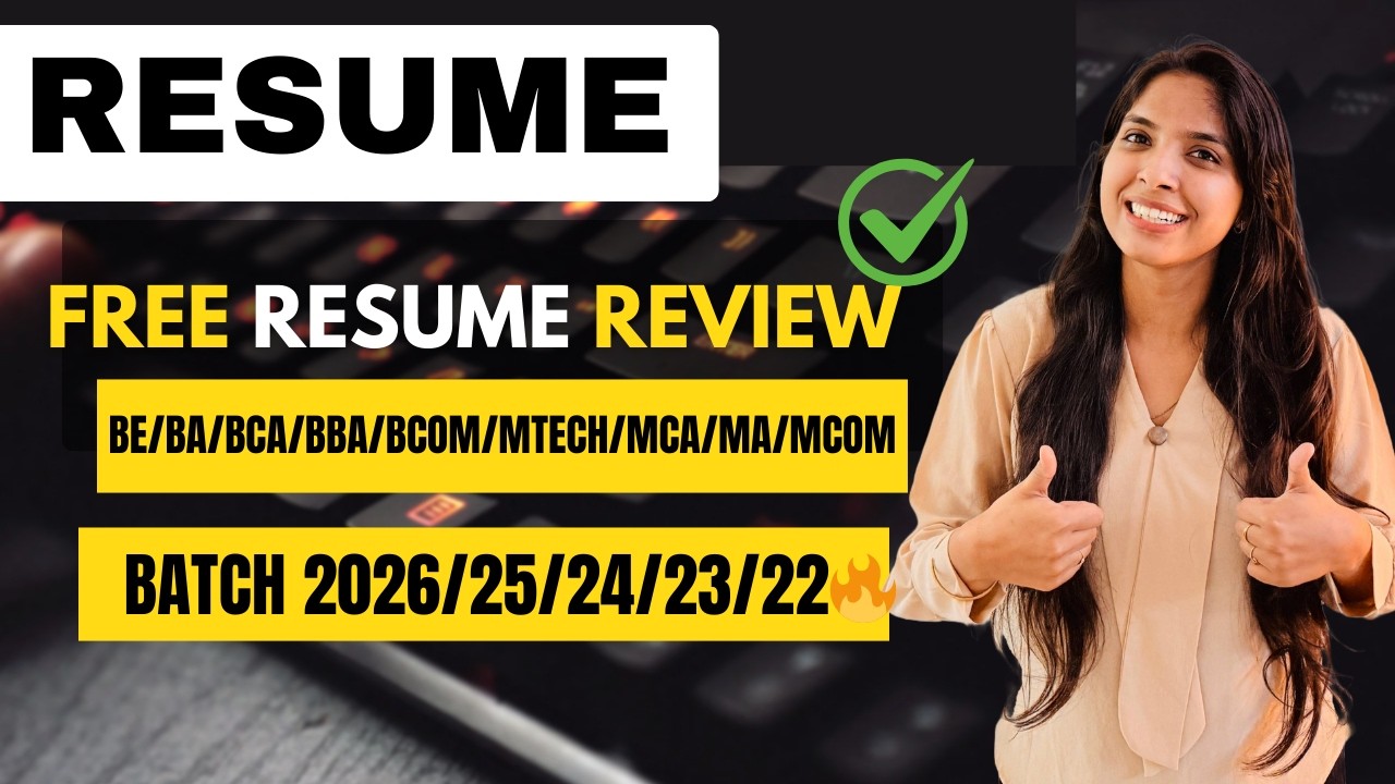 Live Resume Review 🔥 Improve Your Developer Resume