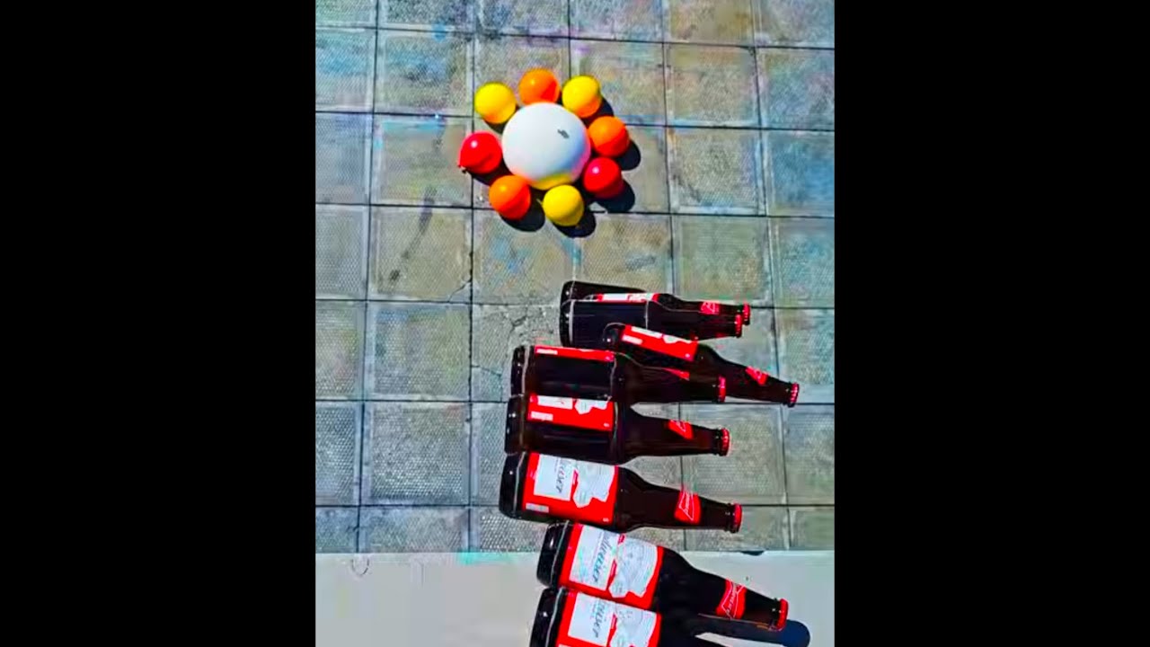 🎈Breaking Glass Bottles and Balloon Drops! Crushing Crunchy & Soft Things!🔥