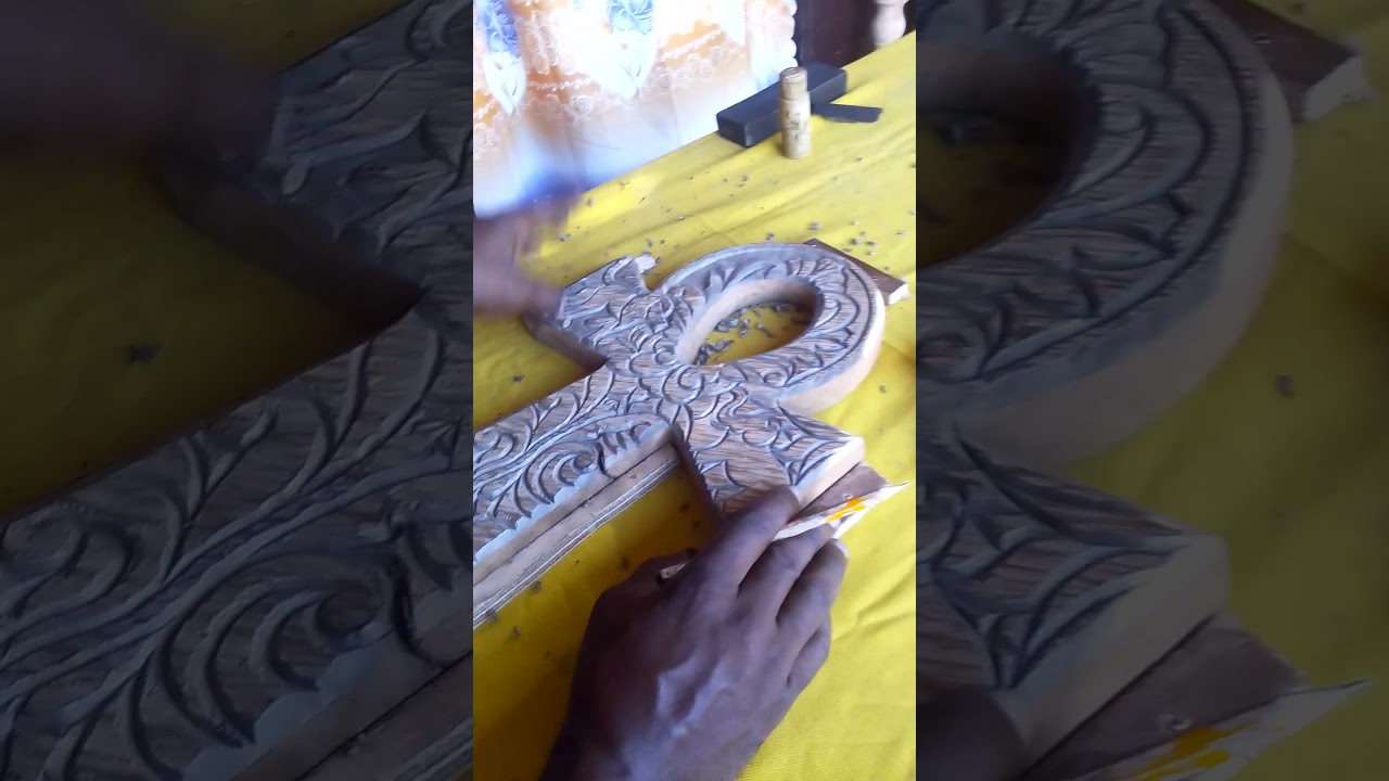 Wood Ankh (easy Wood Carving) free Style