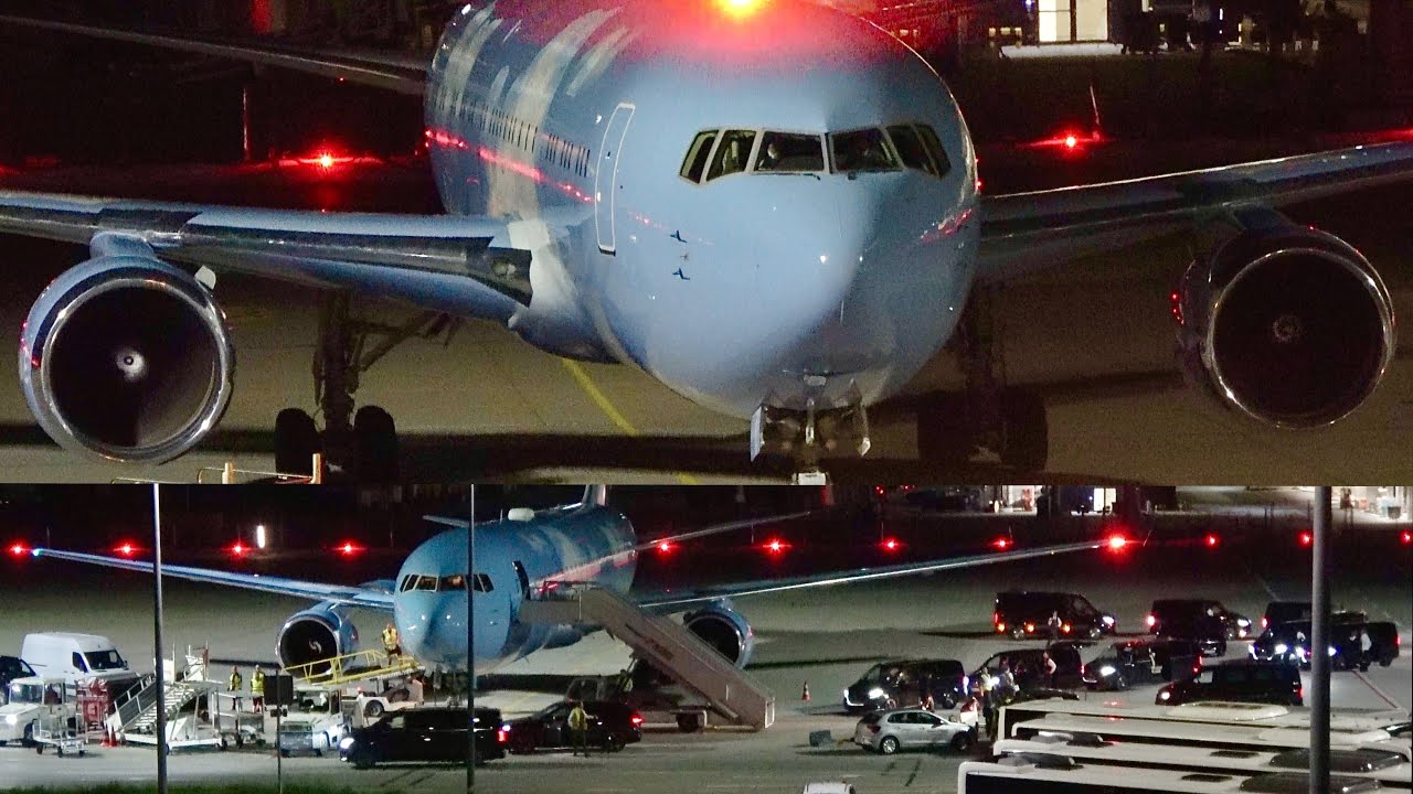 DRAKE ARRIVES IN MUNICH!! Boeing 767-200ER (N767CJ) Elan Express!