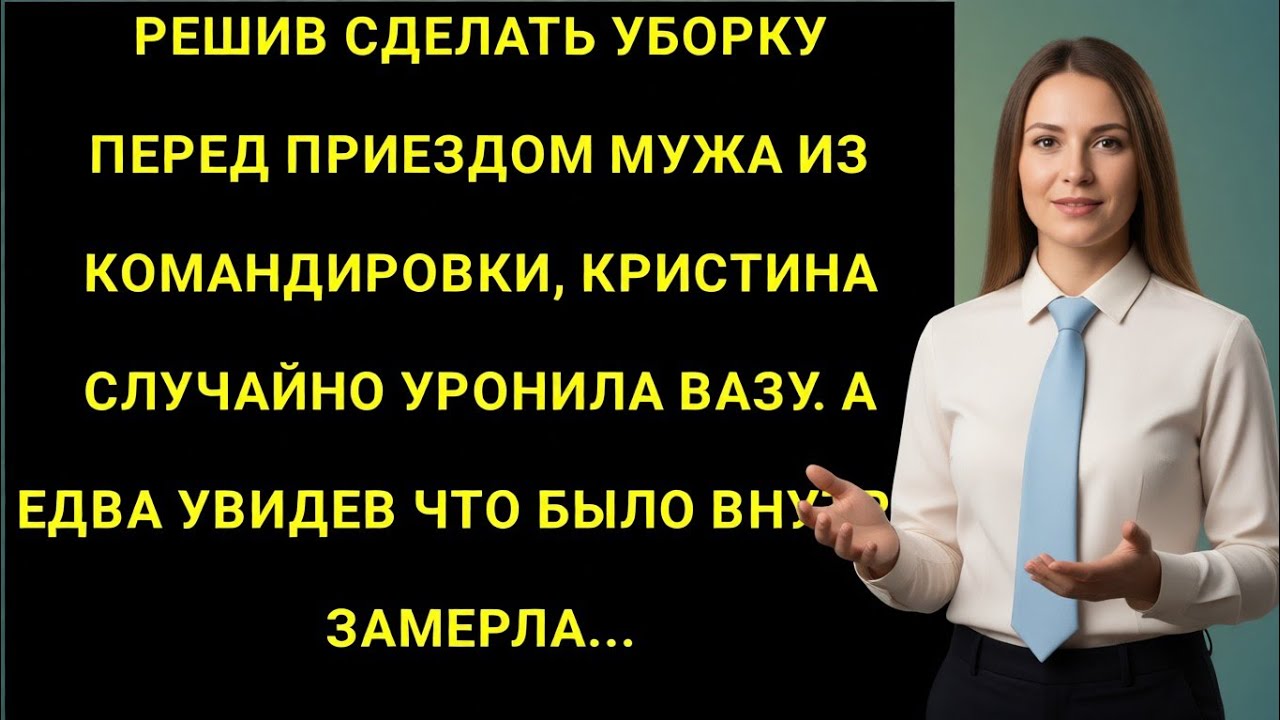 Во время уборки перед приездом мужа Кристина разбила вазу — и пожалела, что заглянула внутрь