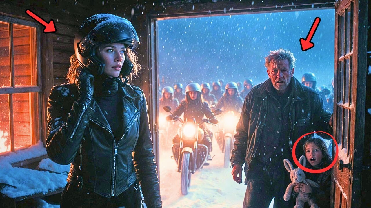 20 Female Bikers Beg for Shelter in Blizzard – They Saved a Veteran's Life and a child.