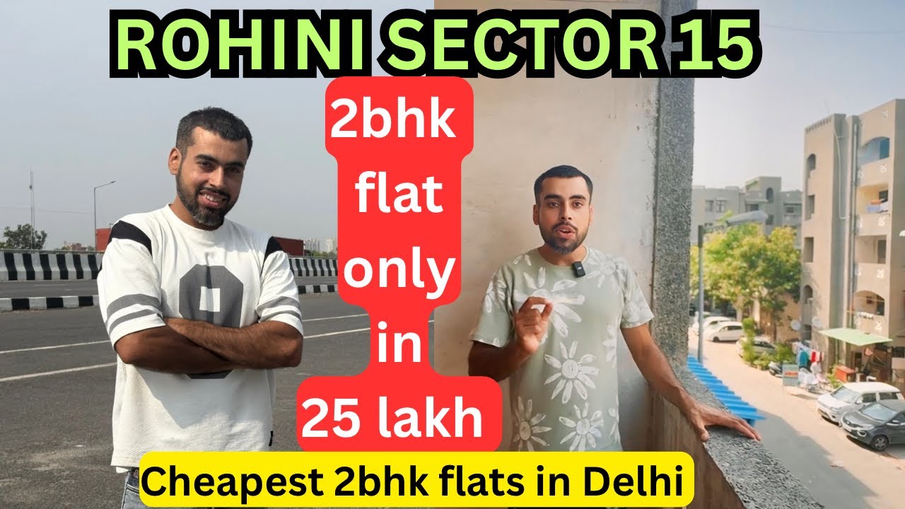 मात्र 25 लाख में 2 bhk flat in Rohini sector 15😲 DDA luxury 2bhk flats for sale in Rohini🔥