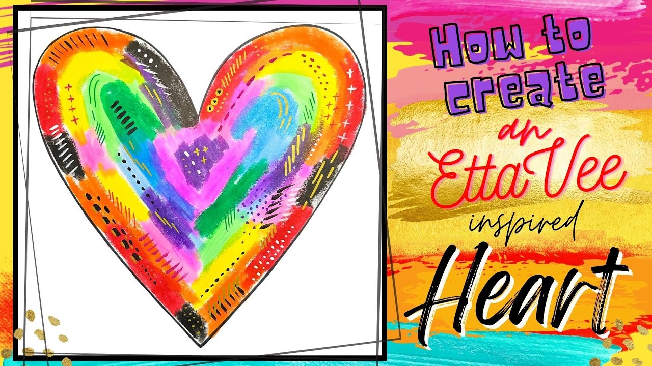 How to create a simple heart inspired by the art of EttaVee.