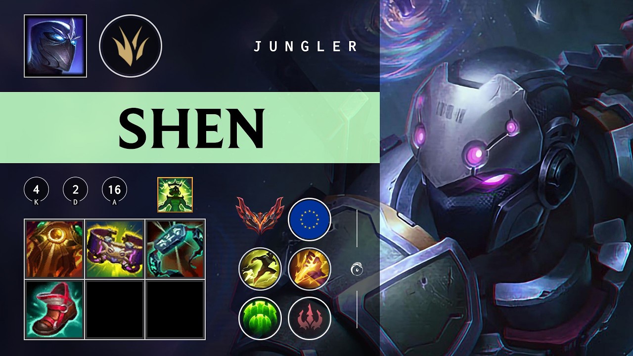 Shen Jungle vs Rengar - EUW Grandmaster Patch 26.04