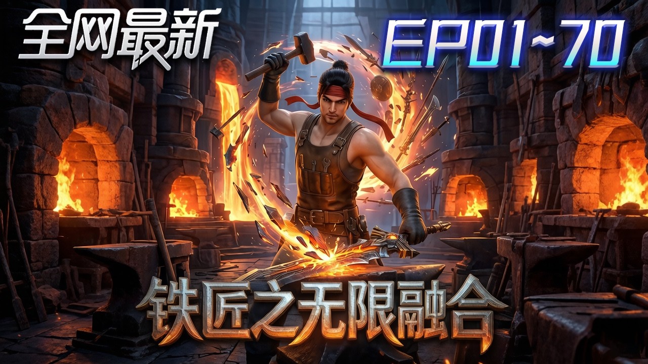 ⚡【首播漫剧】《铁匠之无限融合》💥第1~70集：穿越成NPC鐵匠？他發布任務操控玩家，武器無限融合，直接打造滿級神器！ #修仙 #ai漫剧 #動畫 #繫統 #末世 #小欣说文