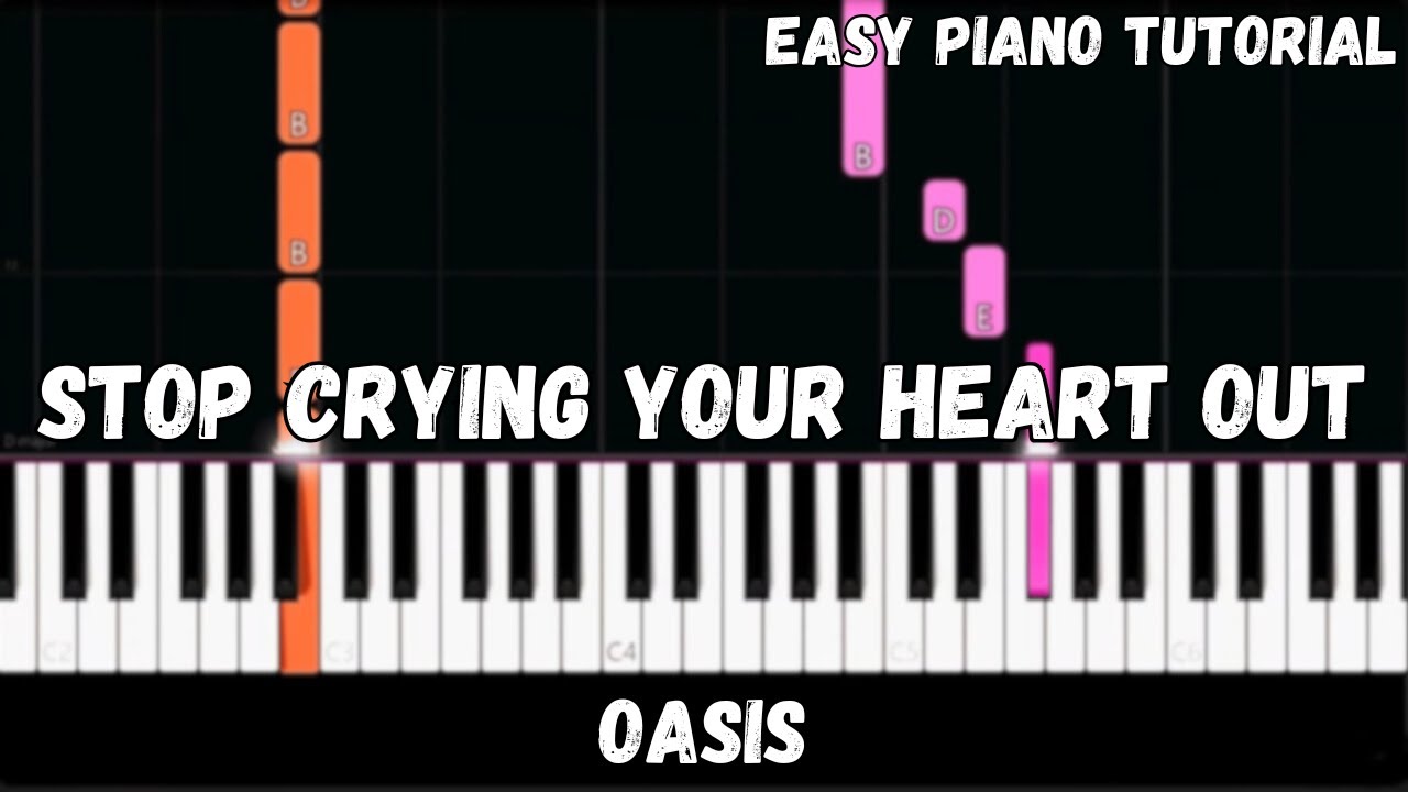 Oasis - Stop Crying Your Heart Out (Easy Piano Tutorial)