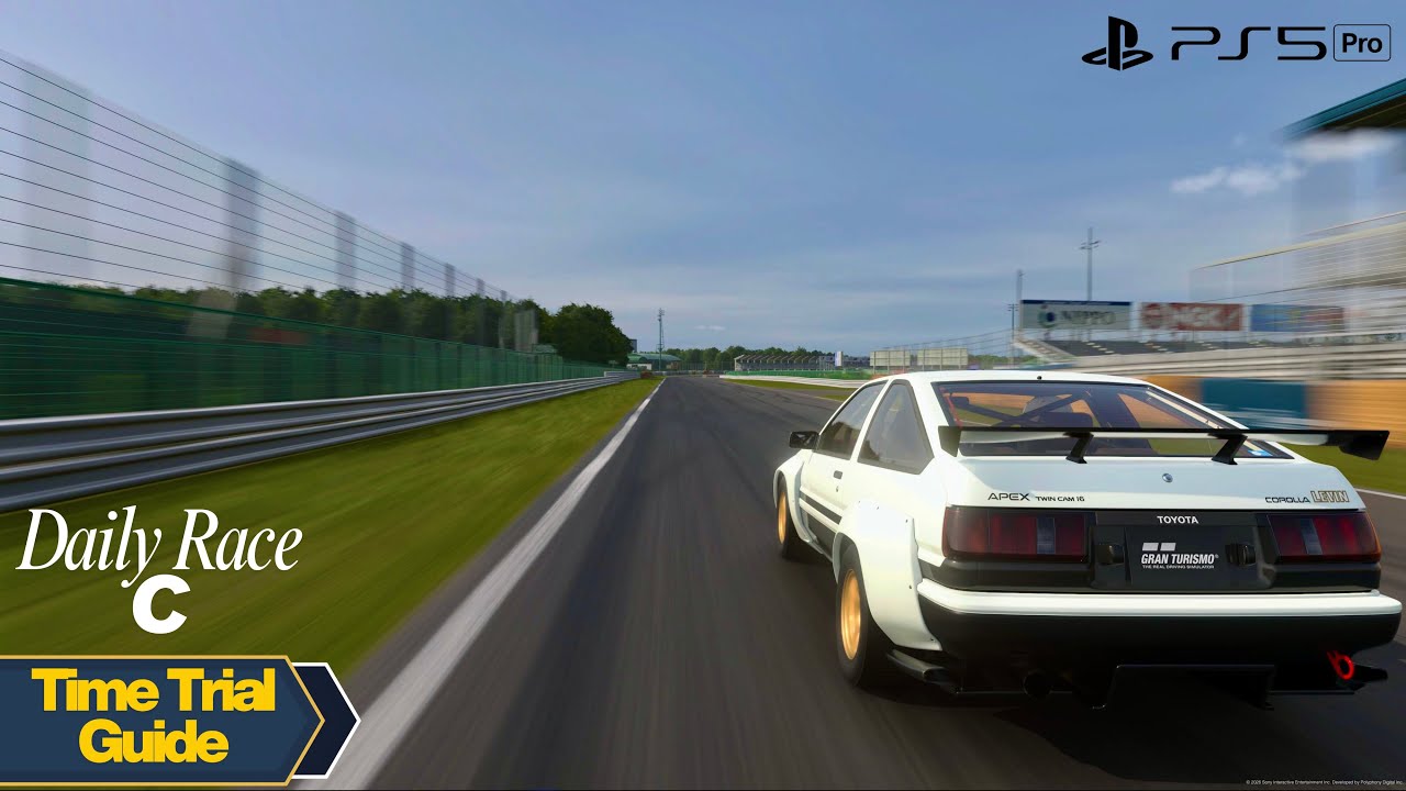 GT7 Time Trial Guide Tsukuba Circuit Daily Race C | AE86 Setup & Lap Guide
