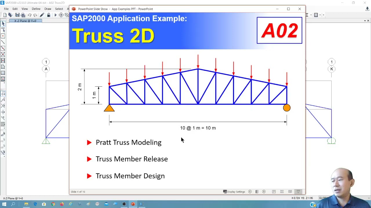 เรื่องของการออกแบบ Truss 2D ใน SAP2000 กับเทคนิคง่ายๆ