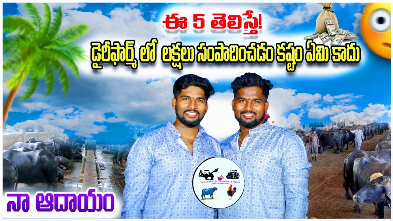 ఈ ఐదు తెలిస్తే!డైరీ ఫర్మ్ లో లక్షలు సంపాదించడం కష్టం ఏమి కాదుll#dairyfarm#telugu#trending#viralvideo