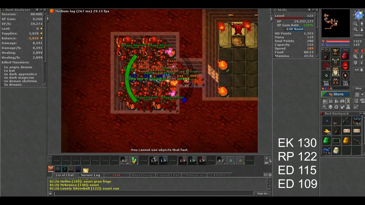 Tibia - Annihilator quest RP 122 (Amera)