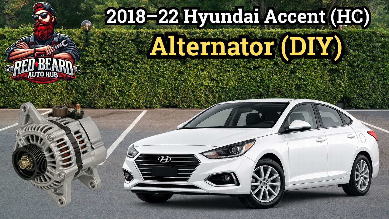 Замена генератора в Hyundai Accent | 2018–2022 1.6L своими руками