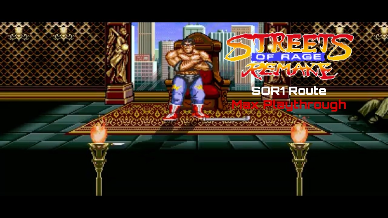 Streets Of Rage Remake v5.2, прохождение за SOR1 (игра за Макса)
