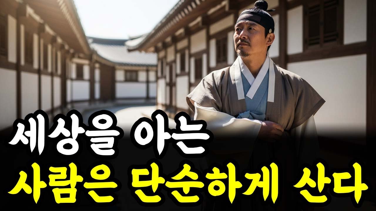 세상을 아는 사람은 단순하게 산다 | 인생 철학 | 고인의 가르침