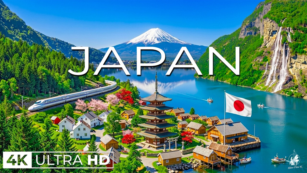 Japan 4K 🇯🇵 | Tokyo, Kyoto & Mount Fuji Beautiful Nature Ultra HD | Nature Piano 4K