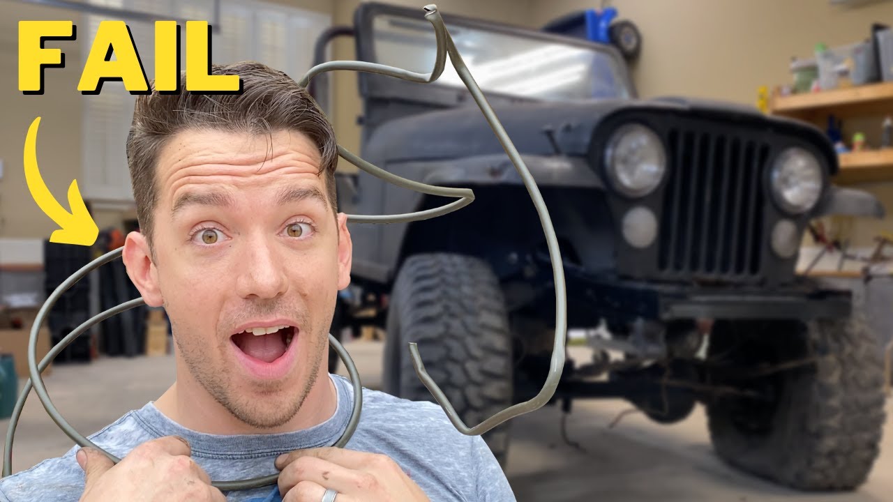 My BIGGEST FAIL yet! - Running brake lines - Jeep CJ5 rebuild series part 7