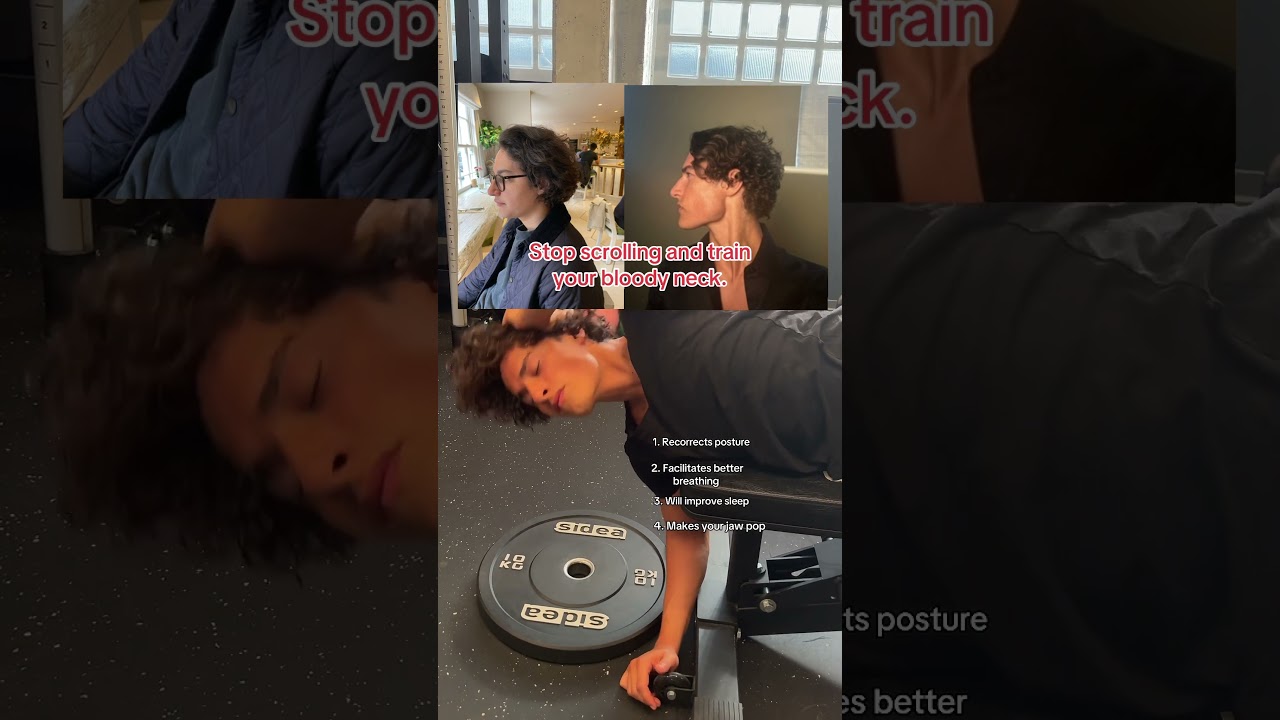 Training your neck will change your jaw😱