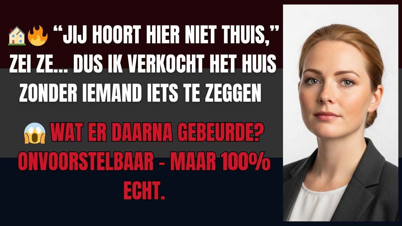 Jij hoort hier niet thuis” zei mijn schoonzus — dus ik verkocht het huis zonder hen te waarschuwen