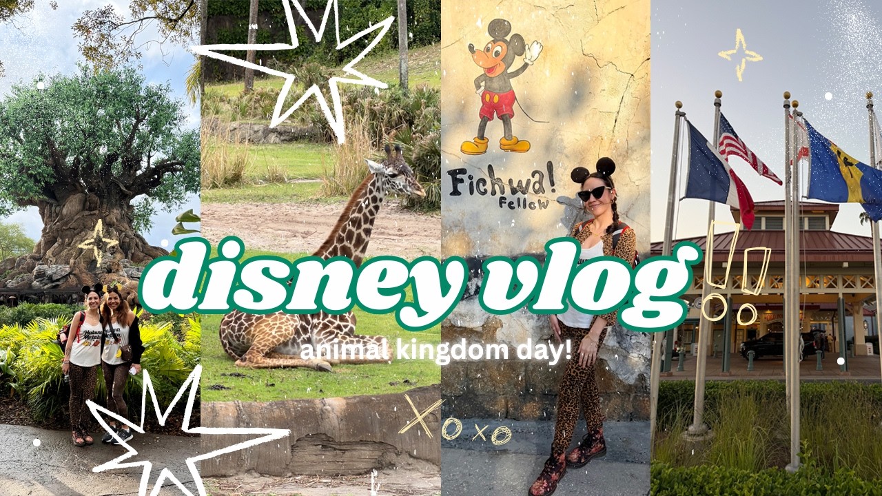 DAK DAY VLOG! ✨ animal kingdom, safari, dinosaur for the last time, snacks, & a magical surprise! ✨