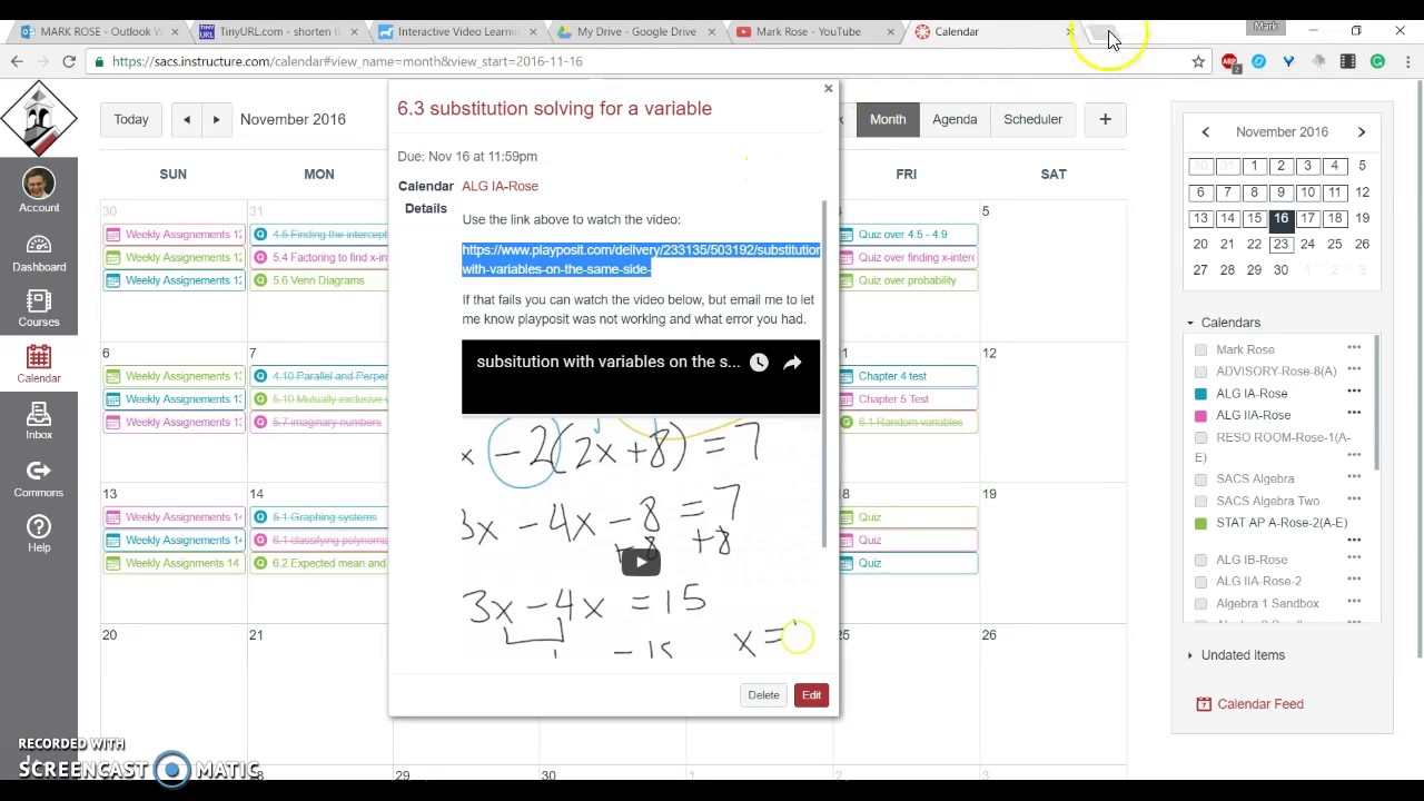 playposit signed in as a student