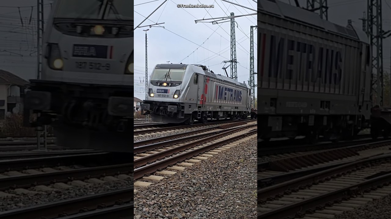 HHLA Metrans 187 512 Containerzug Heilbronn nach Neckkarbr&uuml;cke #frankenbahn Richtung Rangierbahnhof