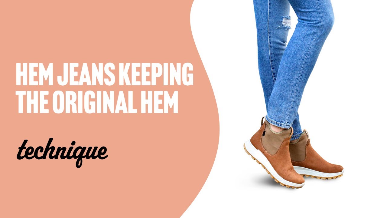 How to Hem Jeans Keeping the Original Hem