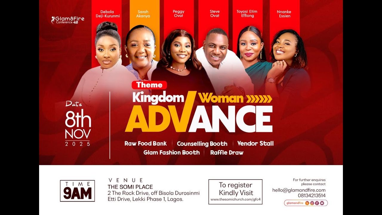 KINGDOM WOMAN ADVANCE - GLAM & FIRE LAGOS CONFERENCE 4.0 - 8TH NOVEMBER 2025