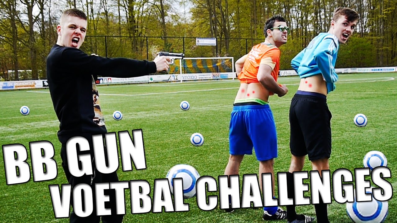 BB GUN VOETBAL CHALLENGES!!