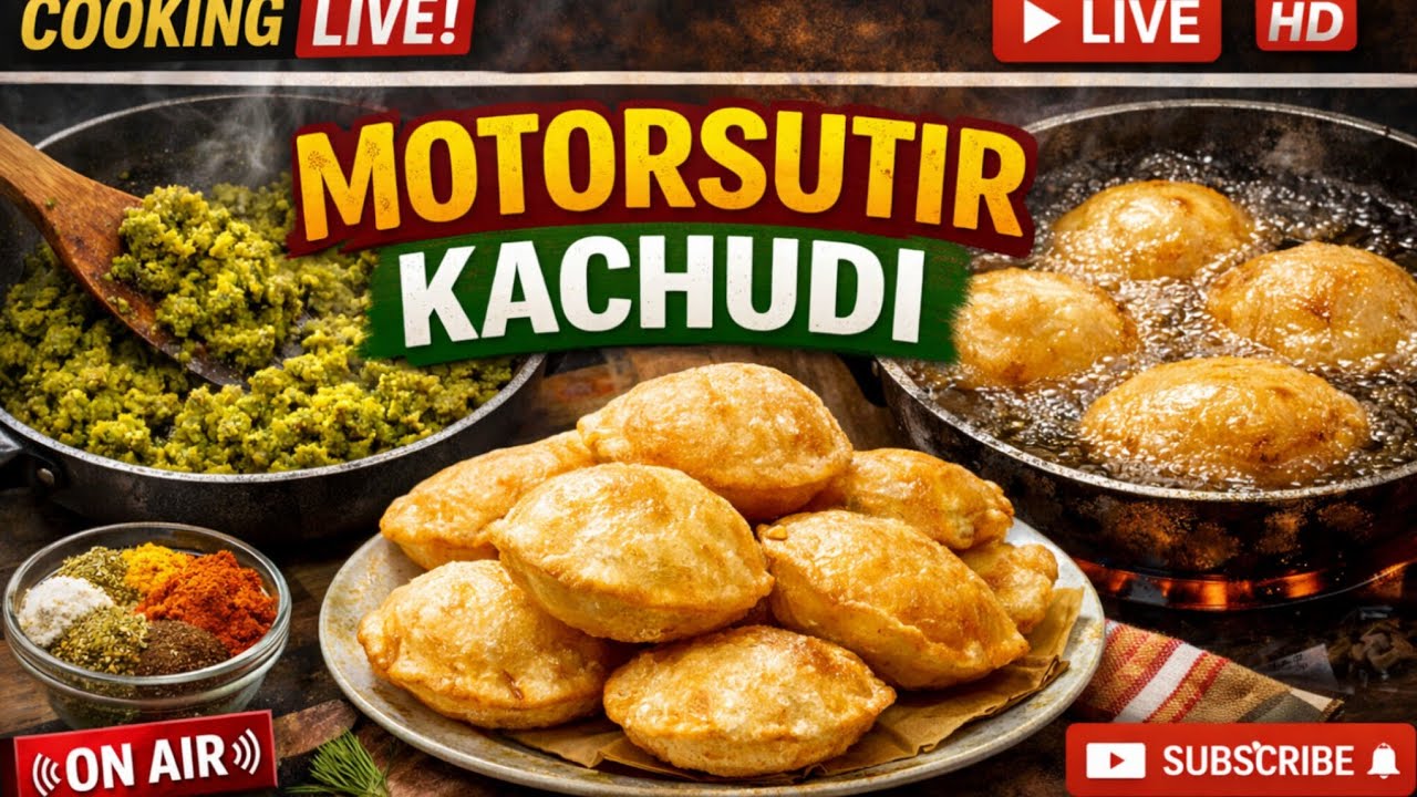 মটরশুঁটির কচুরির পুর ভরা সঠিক ভাবে শিখে নাও কুহুর দিদুনের কাছে।(Ai নির্মিত প্রতীকি ছবি) #ujiandsumi 