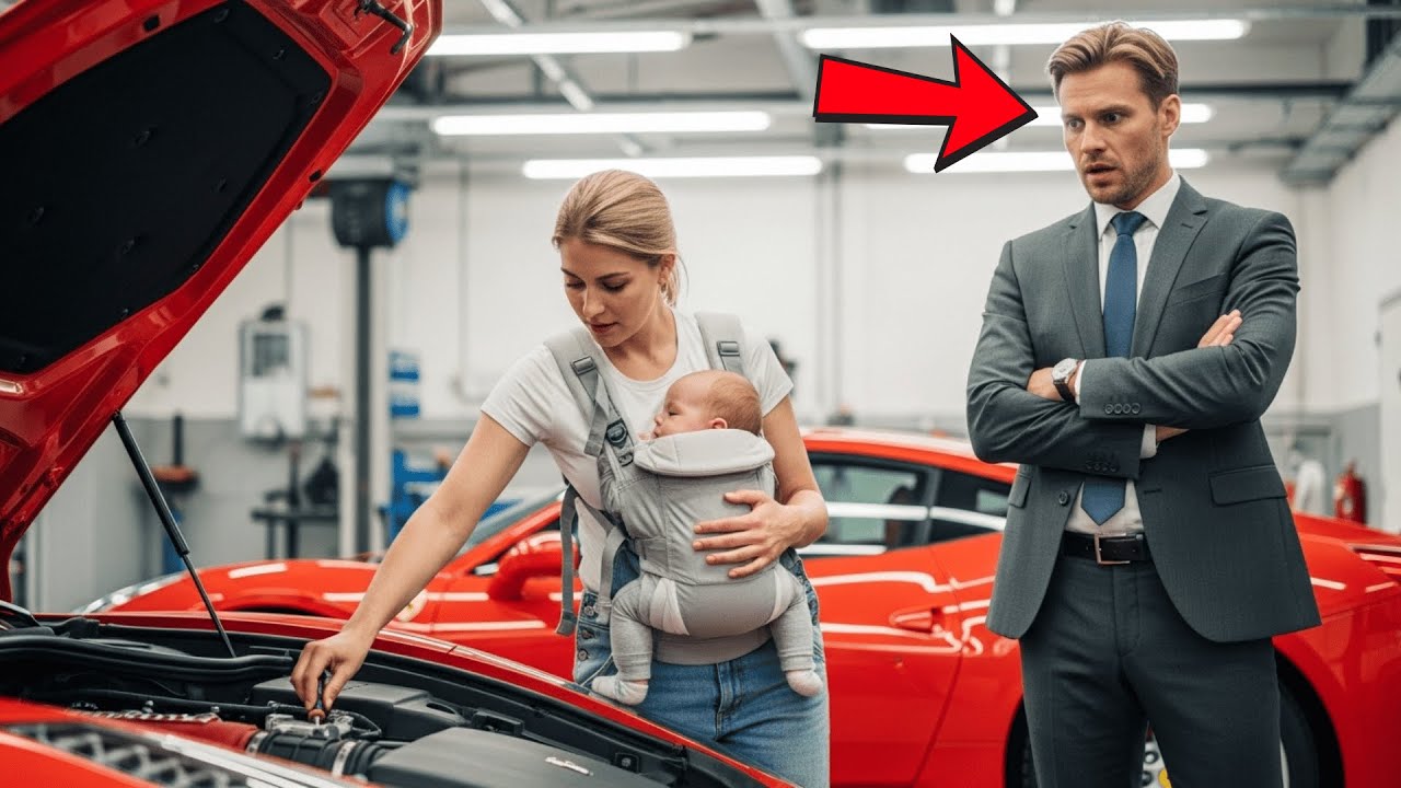 Alle Flohen Vor Dem Kaputten Motor Des Millionärs — Nur Die Alleinerziehende Mechanikerin Nicht