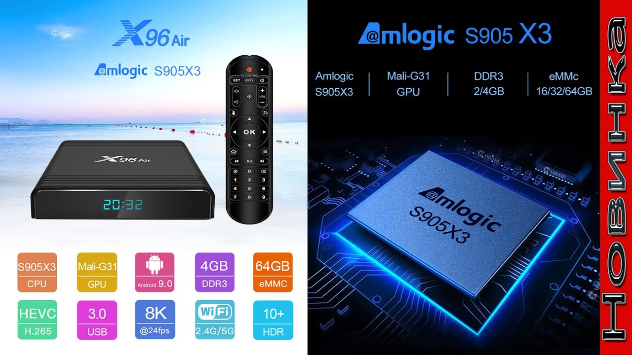 Новинка TV Box X96 Air на новом процессоре Amlogic S905X3 Обзор