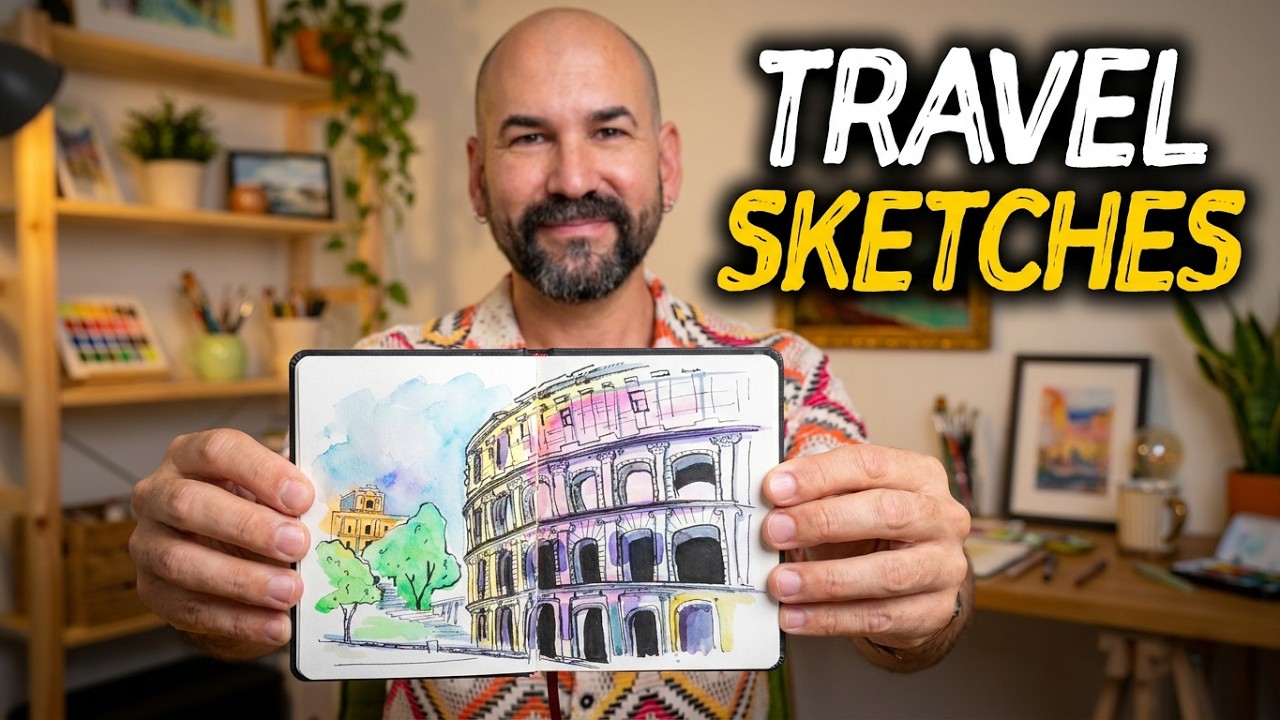 Sketchbook Tour - Travel & Urban Sketching | Part 1