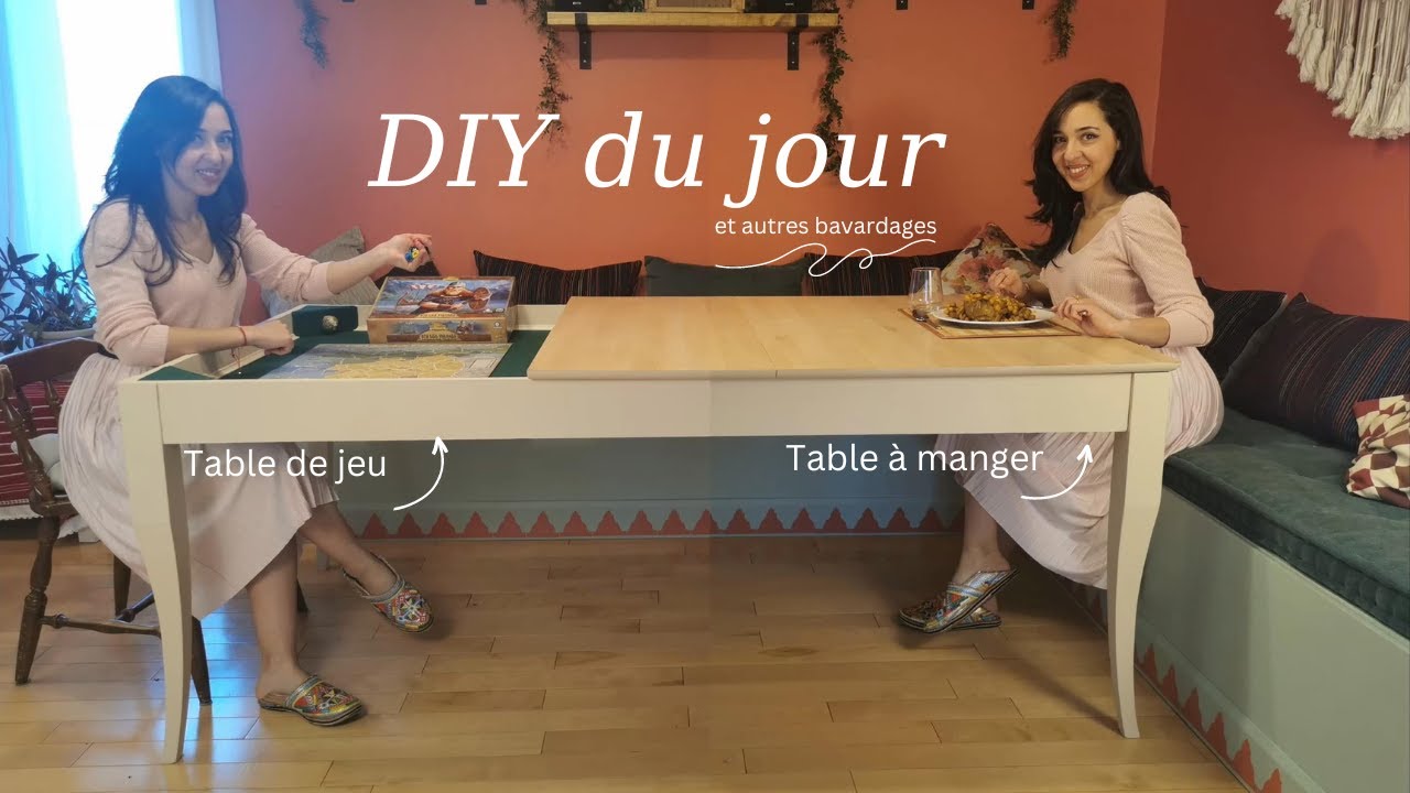 Comment faire une table de jeu  table à manger