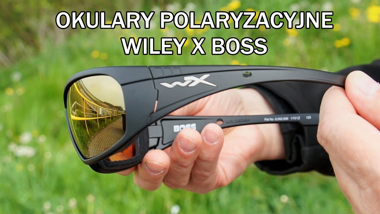 Okulary Wiley X Boss Amber Gold Mirror / Prezentacja